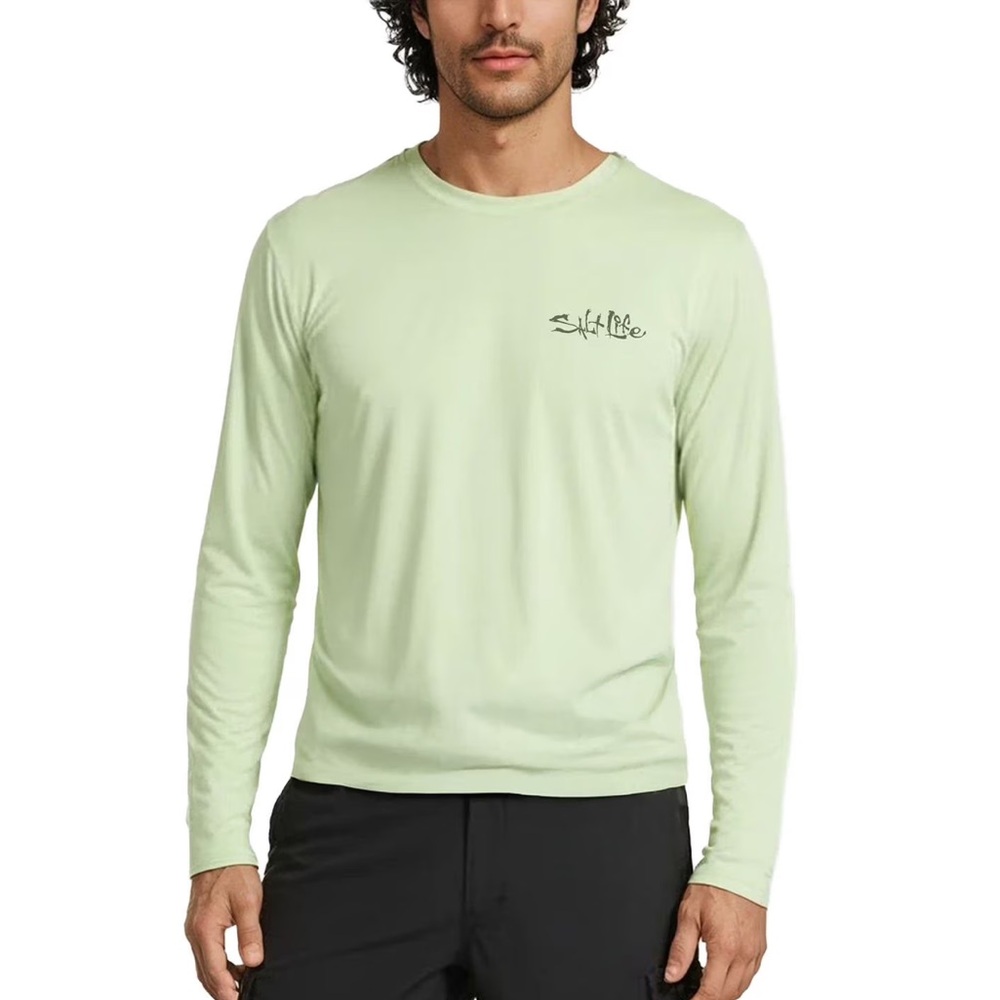 Men’s salt life rash cards Salt Life Mint Long Sleeve Tee no tags new